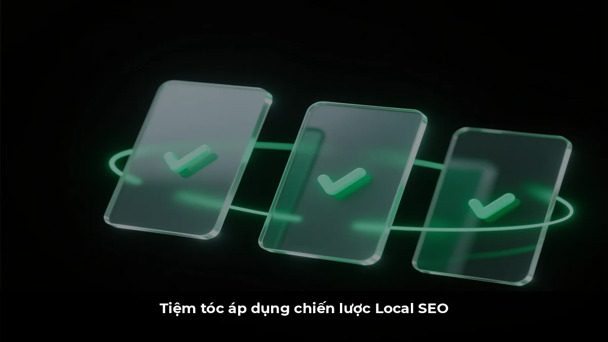 Tiệm tóc áp dụng chiến lược Local SEO