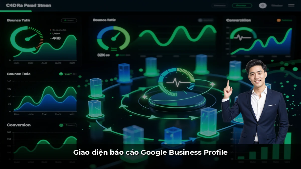 Giao diện báo cáo Google Business Profile