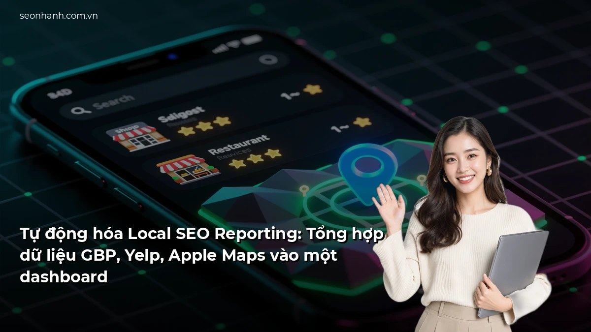 Tự động hóa Local SEO Reporting: Tổng hợp dữ liệu GBP, Yelp, Apple Maps vào một dashboard