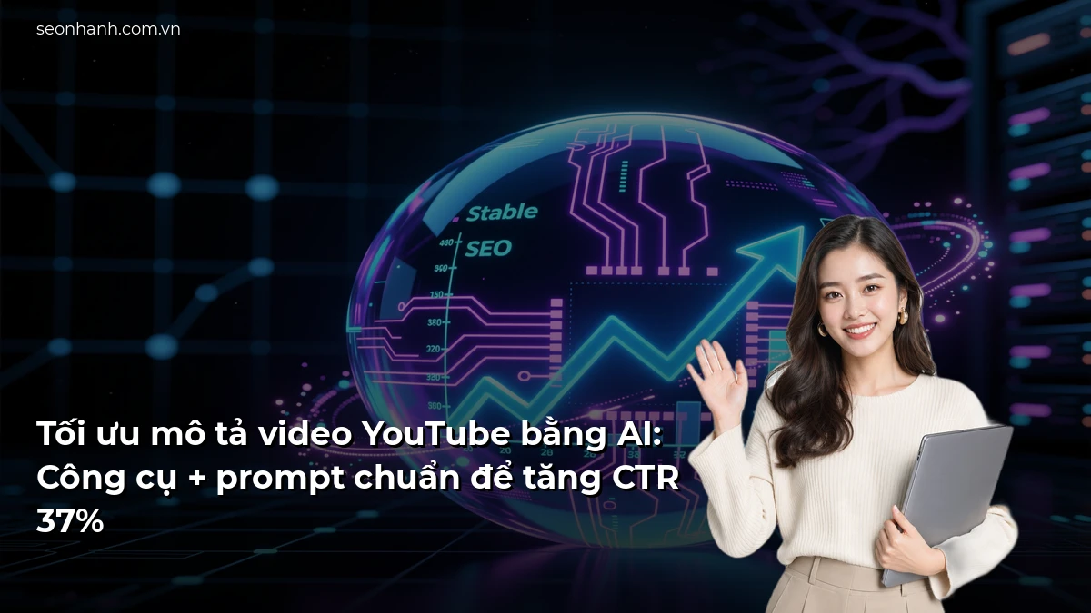 Tối ưu mô tả video YouTube bằng AI: Công cụ + prompt chuẩn để tăng CTR 37%