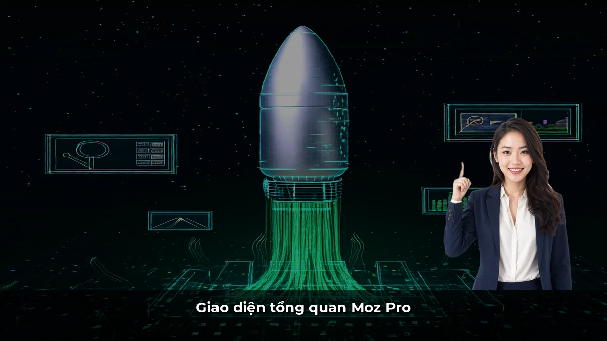 Giao diện tổng quan Moz Pro