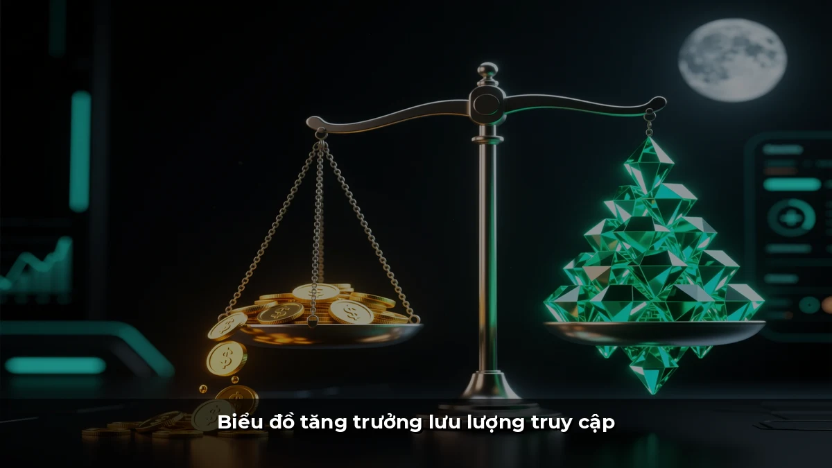 Biểu đồ tăng trưởng lưu lượng truy cập