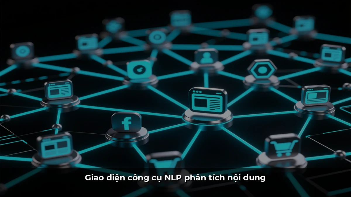 Giao diện công cụ NLP phân tích nội dung