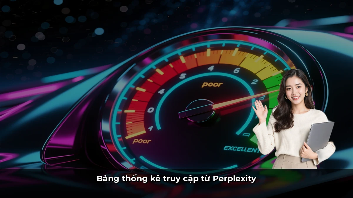 Bảng thống kê truy cập từ Perplexity