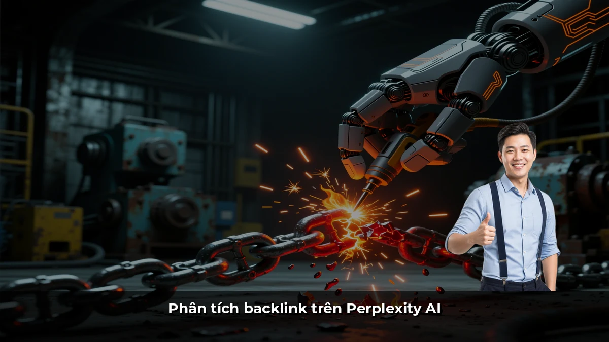 Phân tích backlink trên Perplexity AI