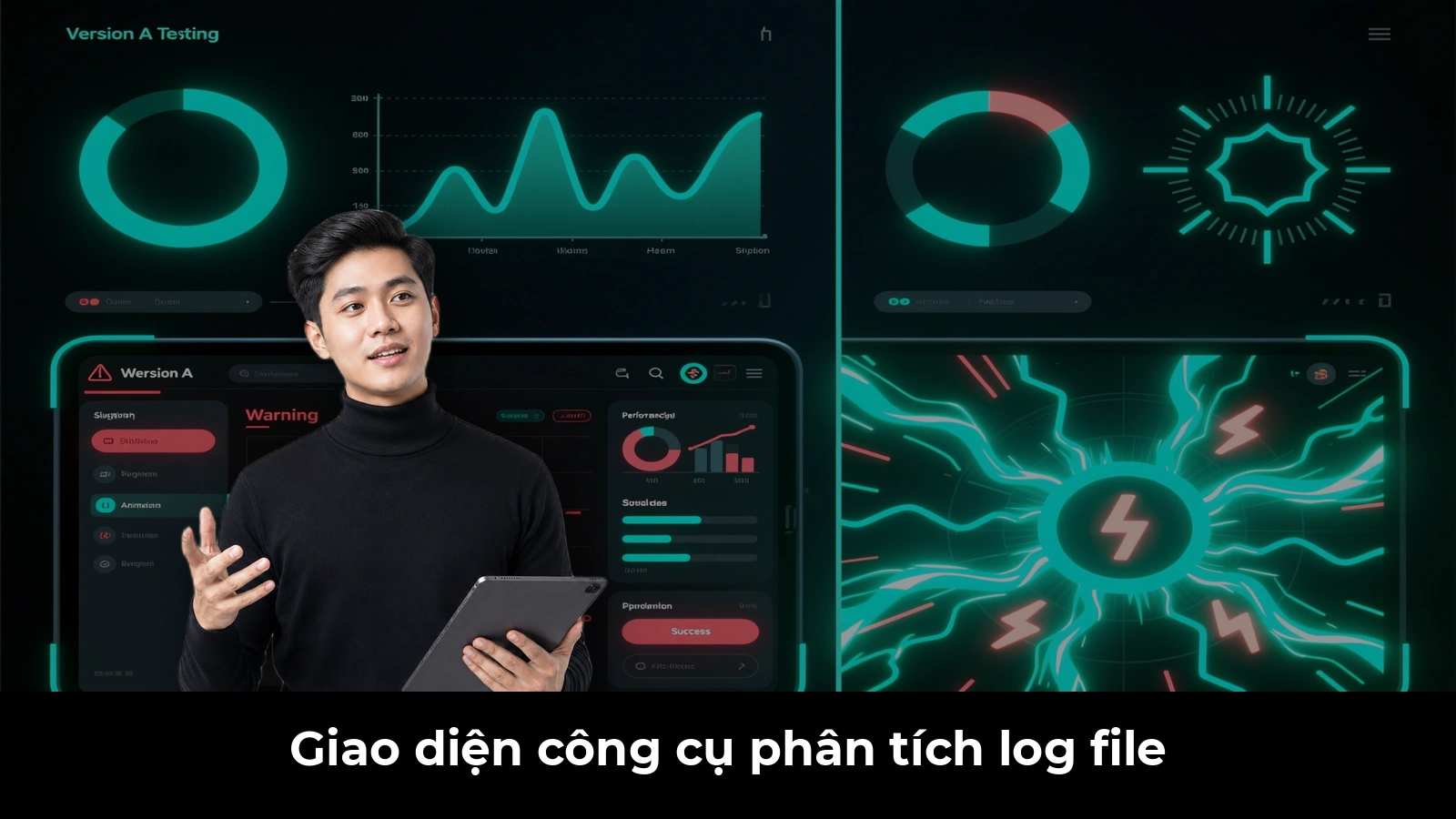 Giao diện công cụ phân tích log file