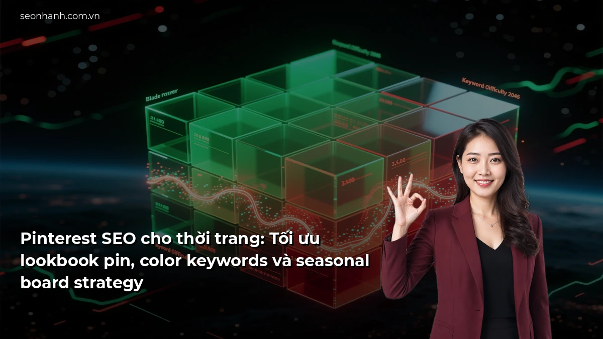 Pinterest SEO cho thời trang: Tối ưu lookbook pin, color keywords và seasonal board strategy