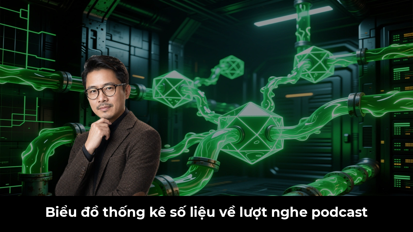Biểu đồ thống kê số liệu về lượt nghe podcast