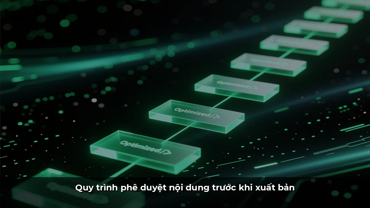 Quy trình phê duyệt nội dung trước khi xuất bản