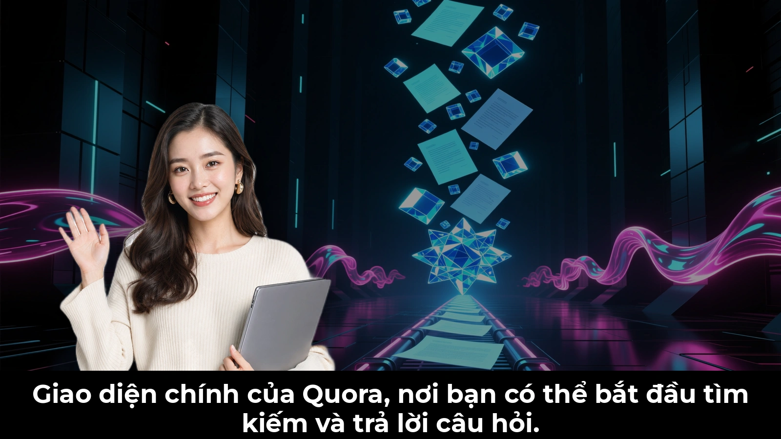 Giao diện chính của Quora, nơi bạn có thể bắt đầu tìm kiếm và trả lời câu hỏi.