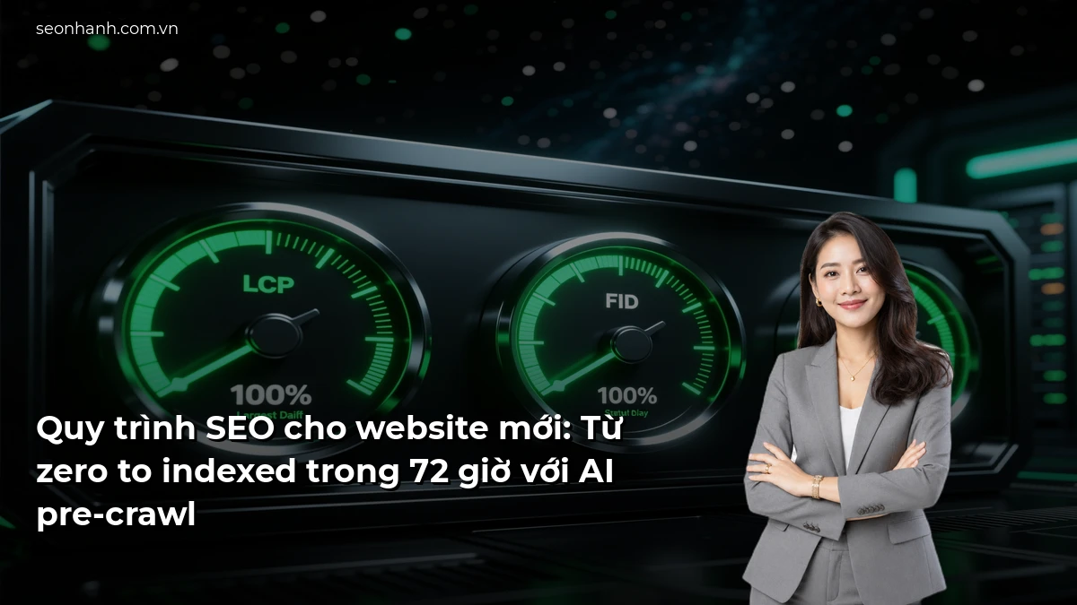 Quy trình SEO cho website mới: Từ zero to indexed trong 72 giờ với AI pre-crawl