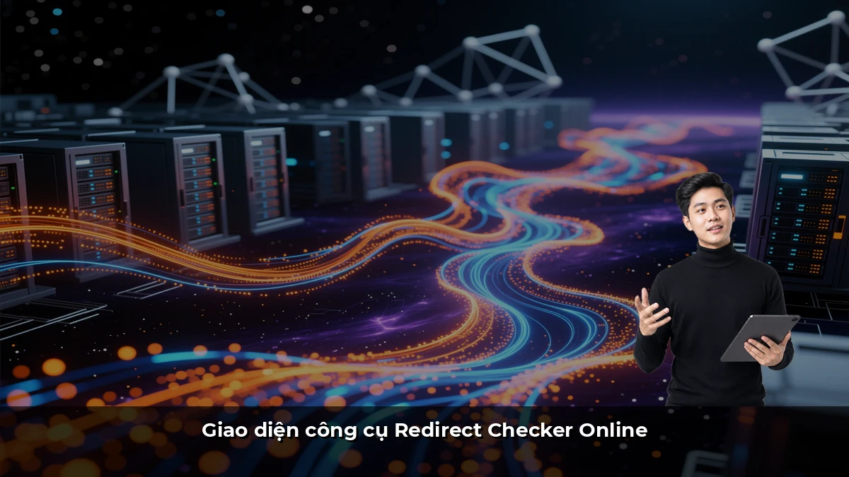 Giao diện công cụ Redirect Checker Online