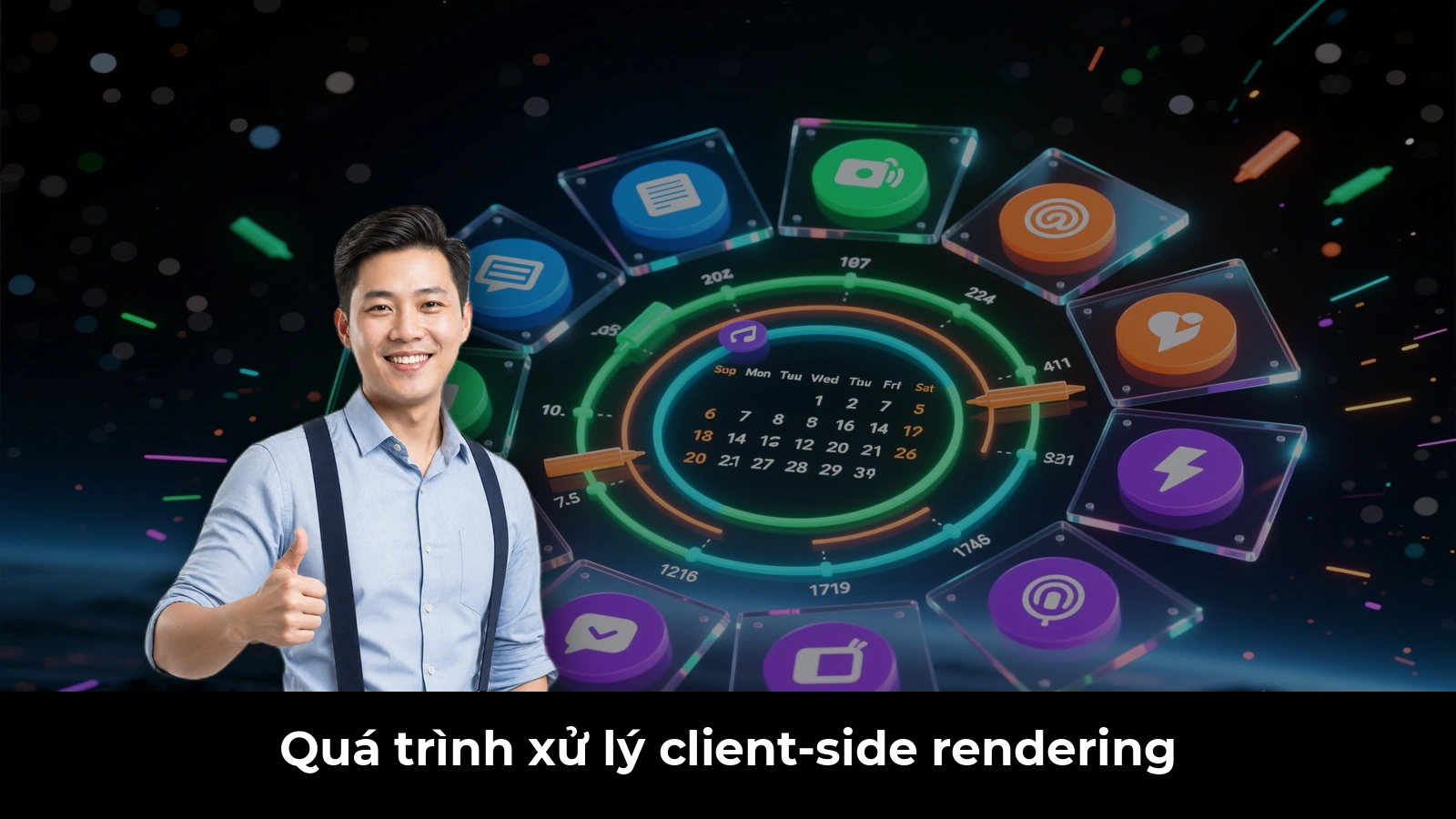 Quá trình xử lý client-side rendering