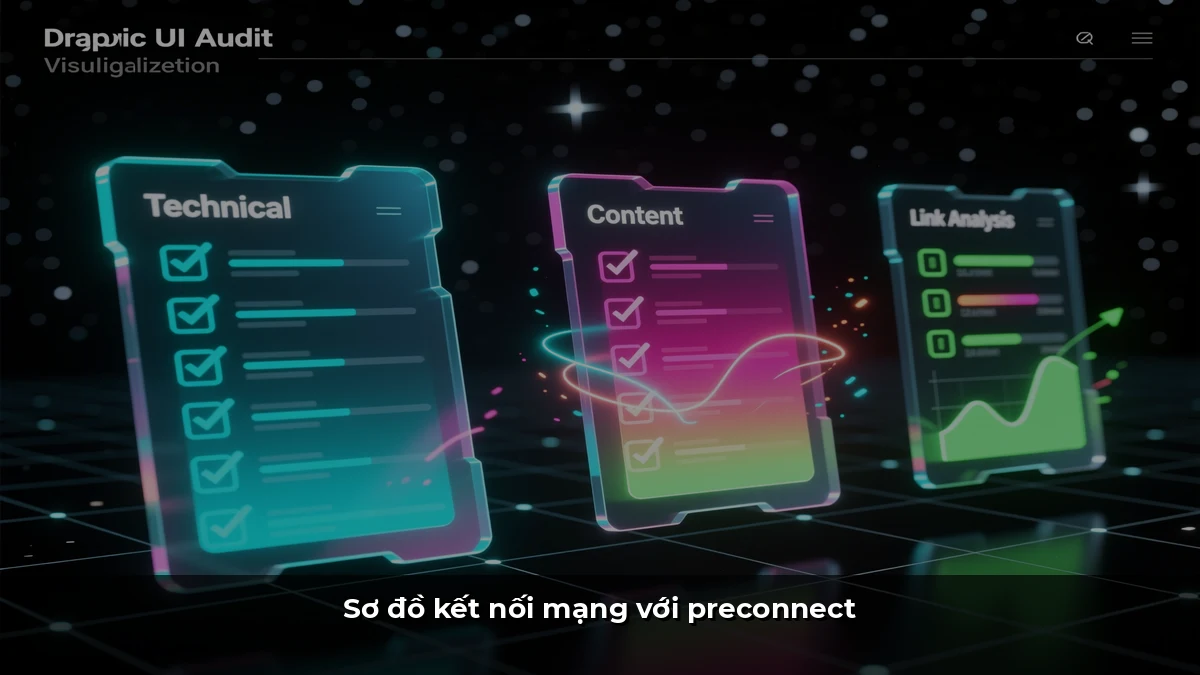 Sơ đồ kết nối mạng với preconnect