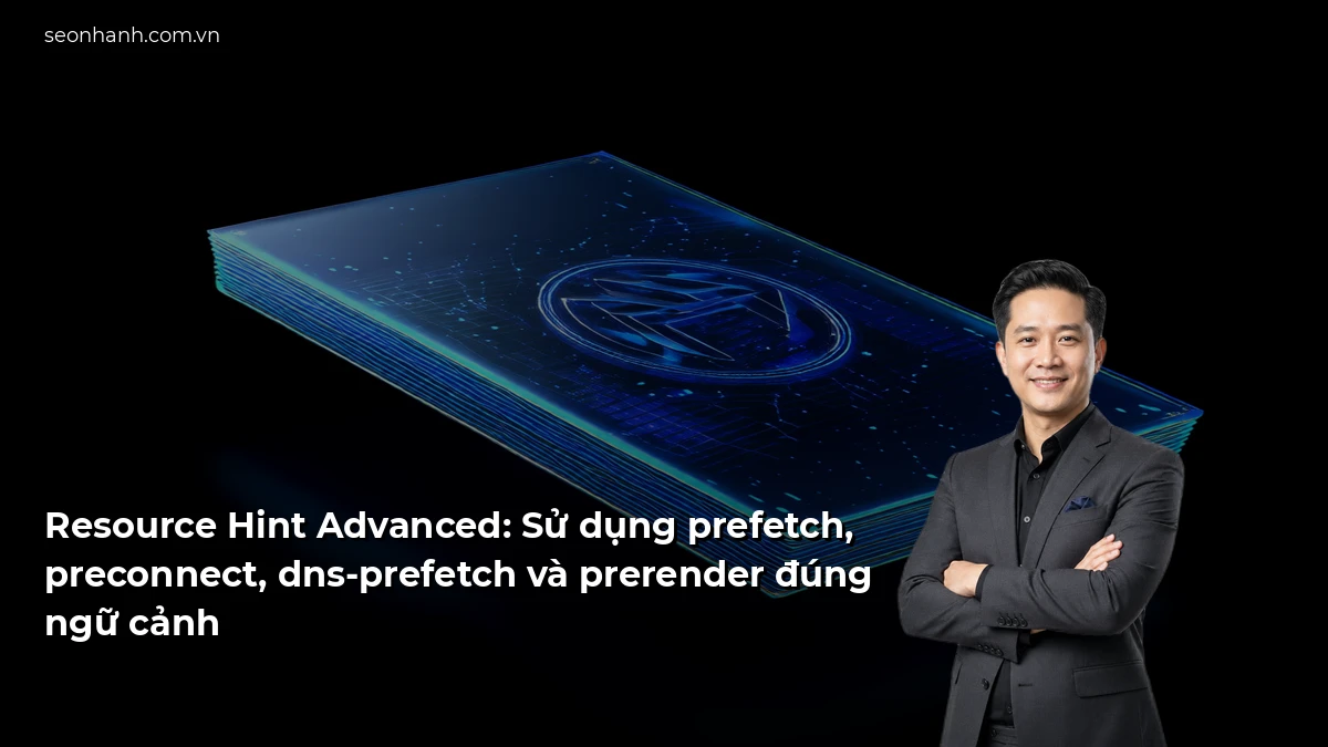 Resource Hint Advanced: Sử dụng prefetch, preconnect, dns-prefetch và prerender đúng ngữ cảnh