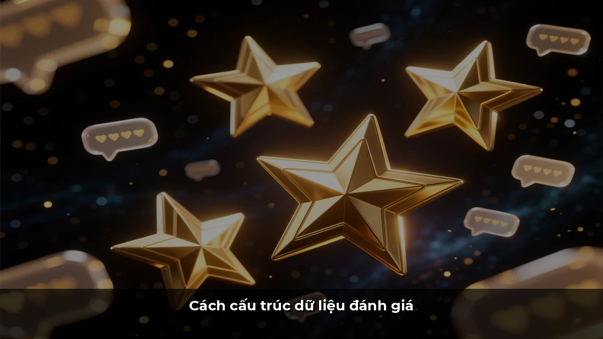 Cách cấu trúc dữ liệu đánh giá
