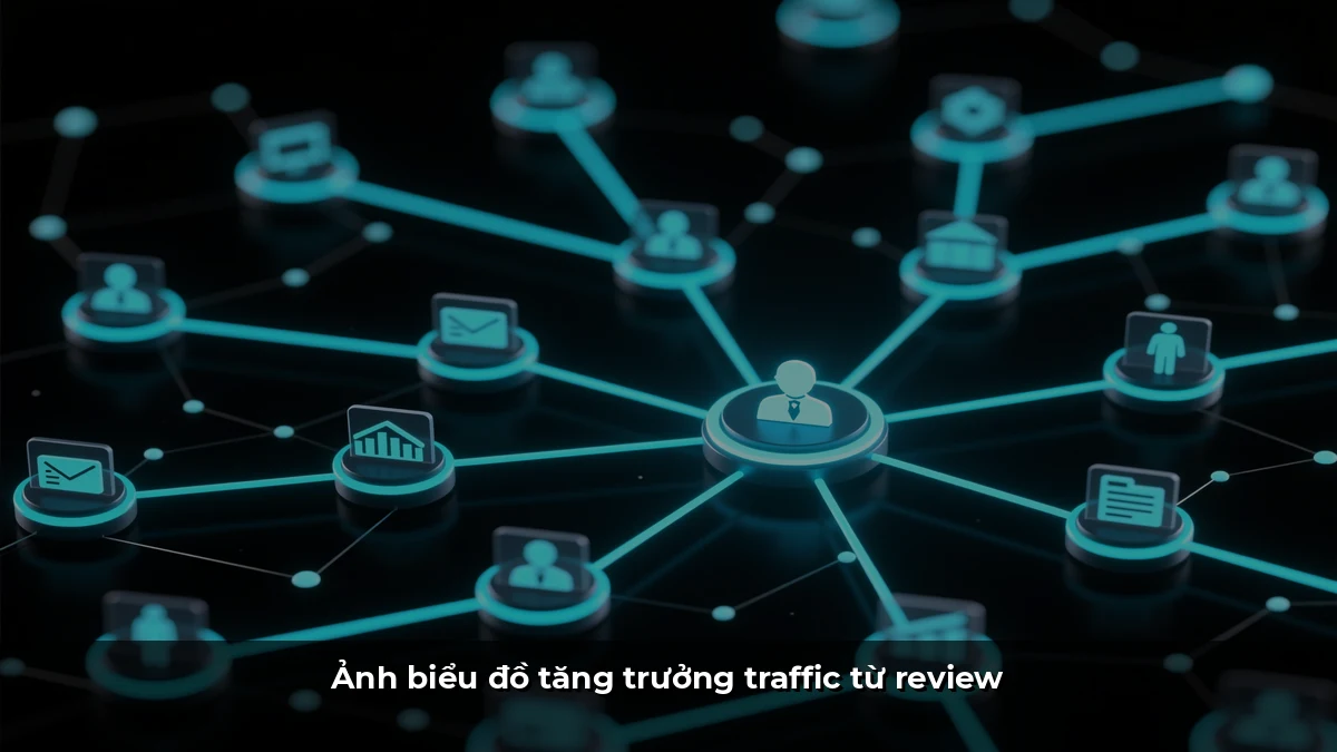 Ảnh biểu đồ tăng trưởng traffic từ review
