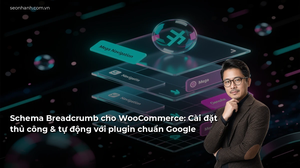 Schema Breadcrumb cho WooCommerce: Cài đặt thủ công & tự động với plugin chuẩn Google