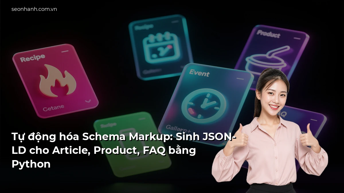 Tự động hóa Schema Markup: Sinh JSON-LD cho Article, Product, FAQ bằng Python