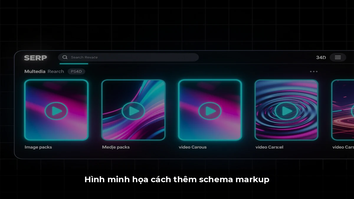 Hình minh họa cách thêm schema markup