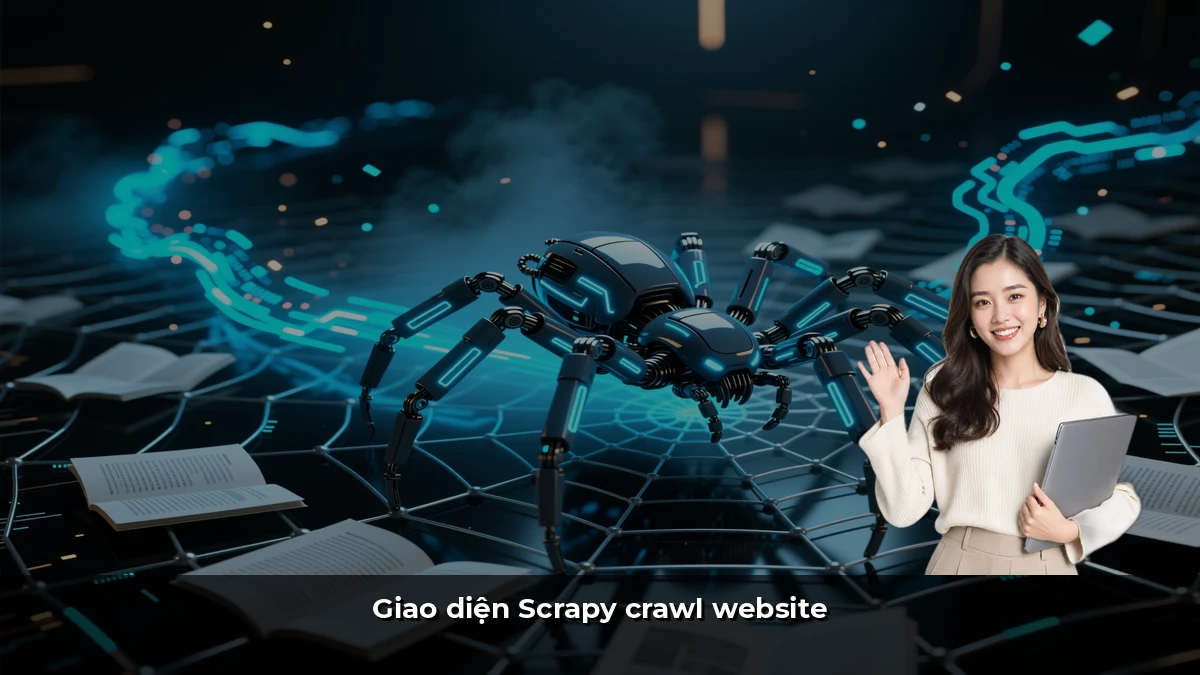Giao diện Scrapy crawl website