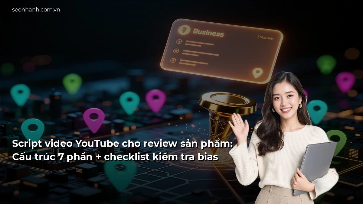 Script video YouTube cho review sản phẩm: Cấu trúc 7 phần + checklist kiểm tra bias
