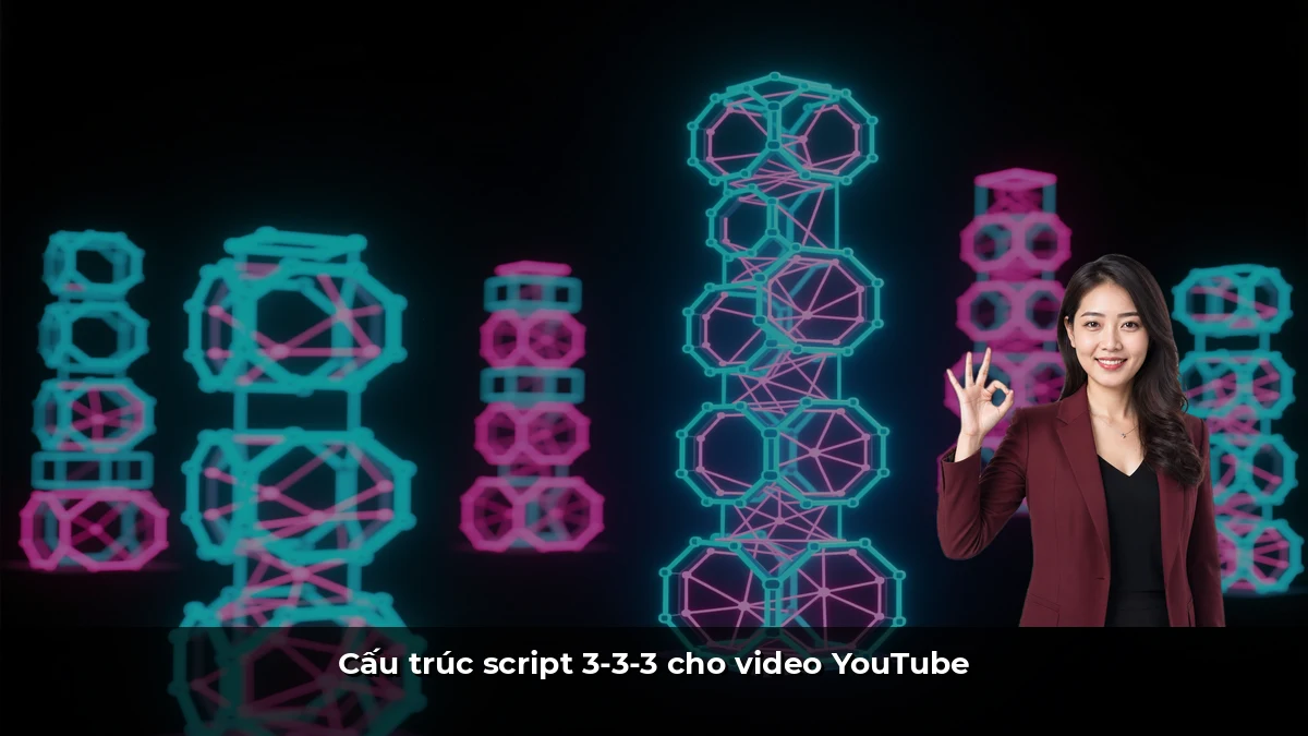 Cấu trúc script 3-3-3 cho video YouTube