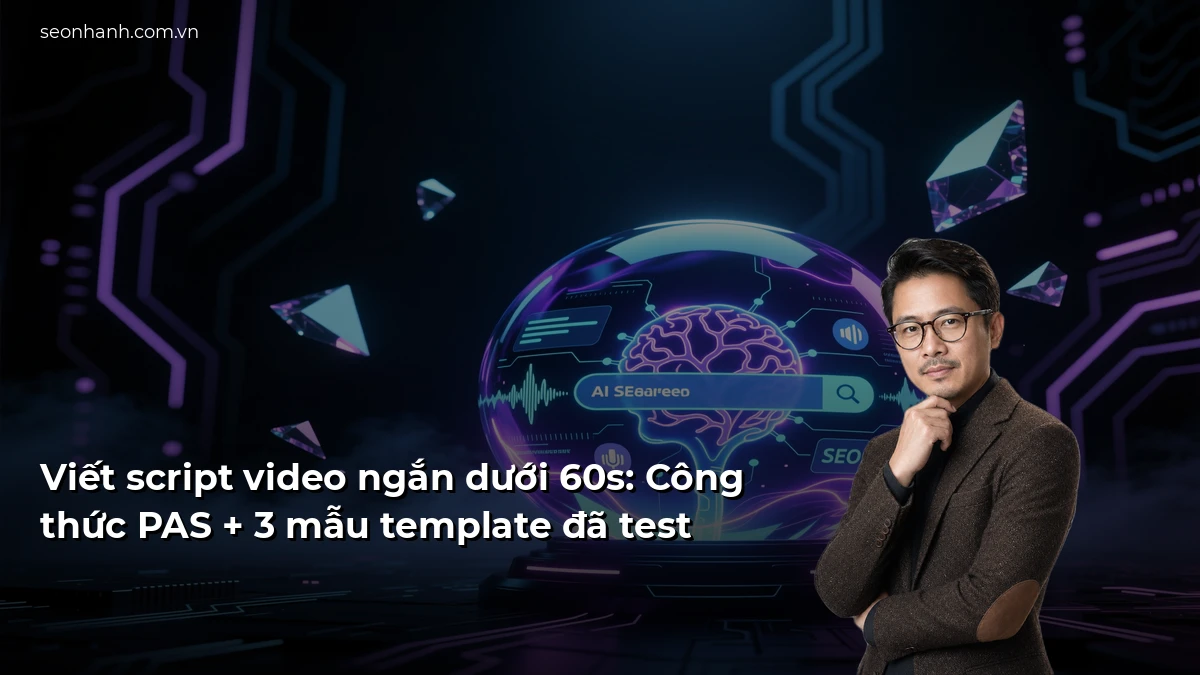 Viết script video ngắn dưới 60s: Công thức PAS + 3 mẫu template đã test