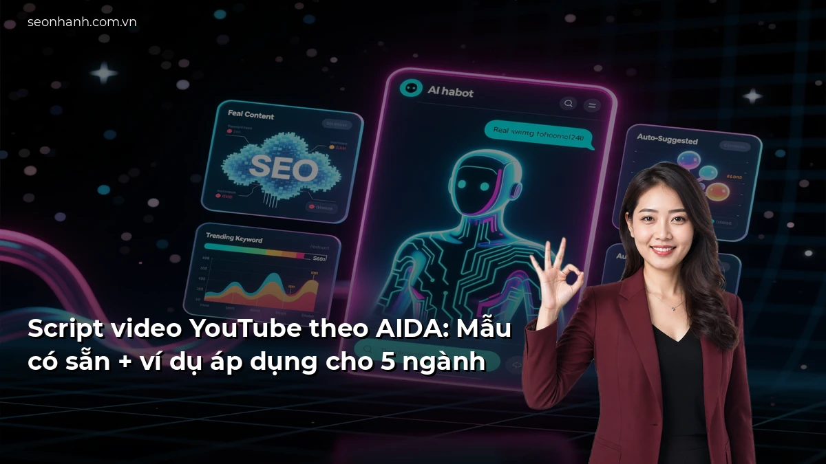 Script video YouTube theo AIDA: Mẫu có sẵn + ví dụ áp dụng cho 5 ngành