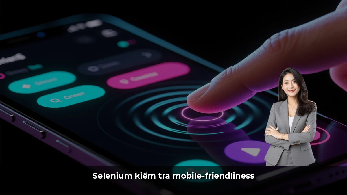 Selenium kiểm tra mobile-friendliness