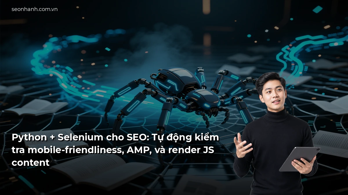 Python + Selenium cho SEO: Tự động kiểm tra mobile-friendliness, AMP, và render JS content