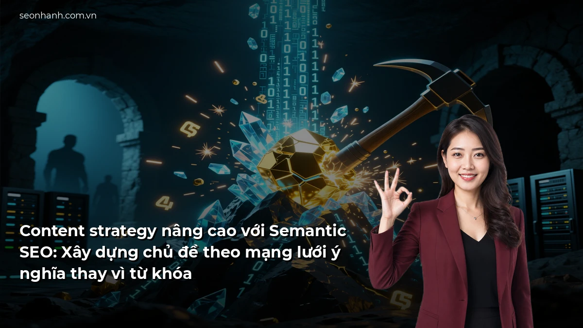 Content strategy nâng cao với Semantic SEO: Xây dựng chủ đề theo mạng lưới ý nghĩa thay vì từ khóa