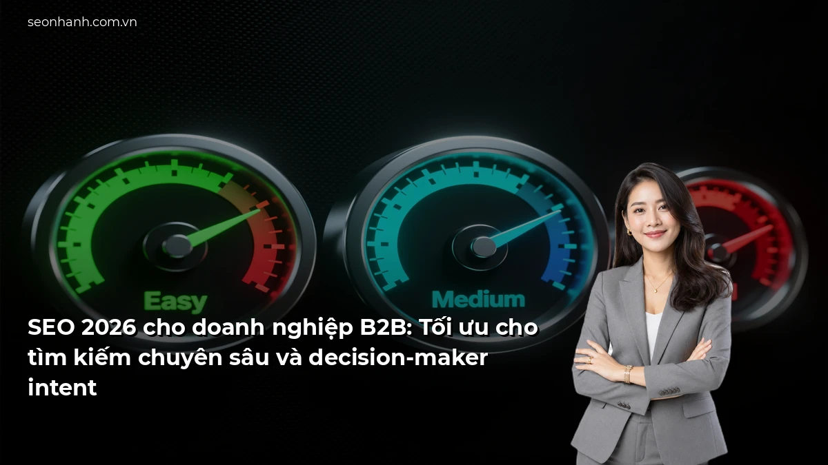 SEO 2026 cho doanh nghiệp B2B: Tối ưu cho tìm kiếm chuyên sâu và decision-maker intent