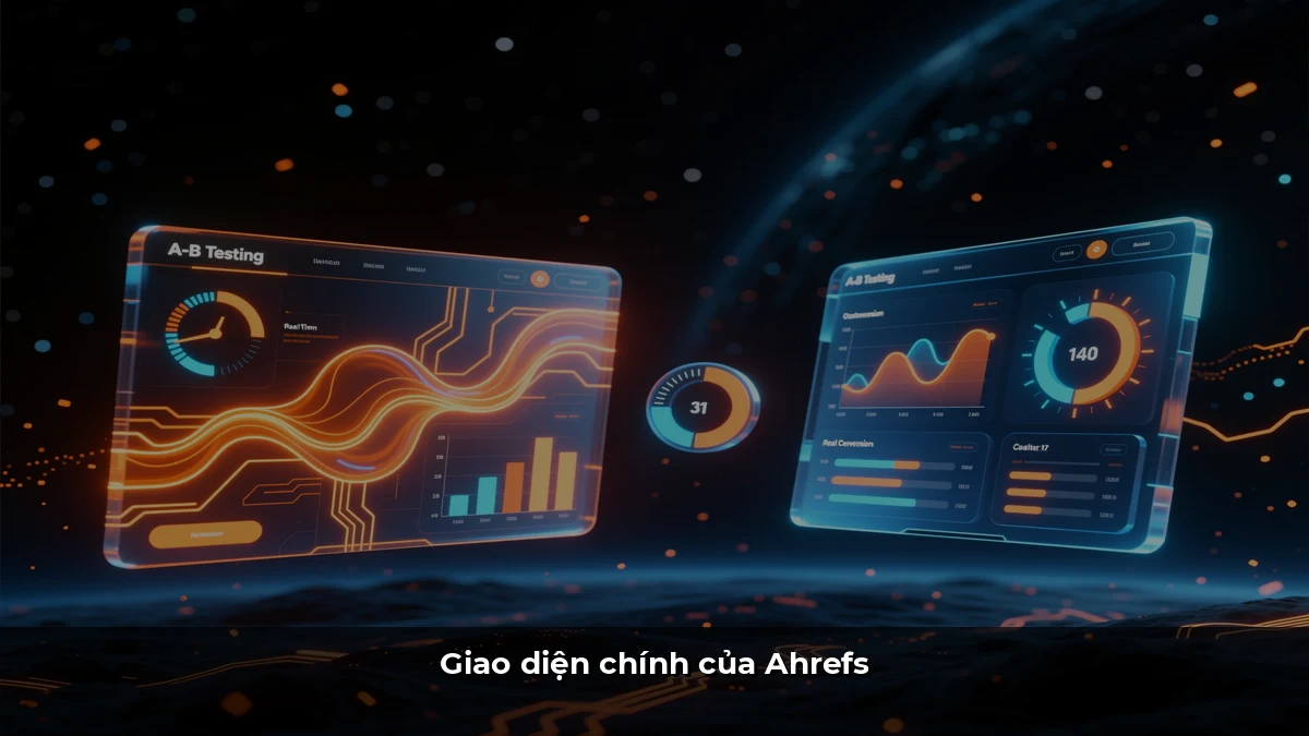 Giao diện chính của Ahrefs