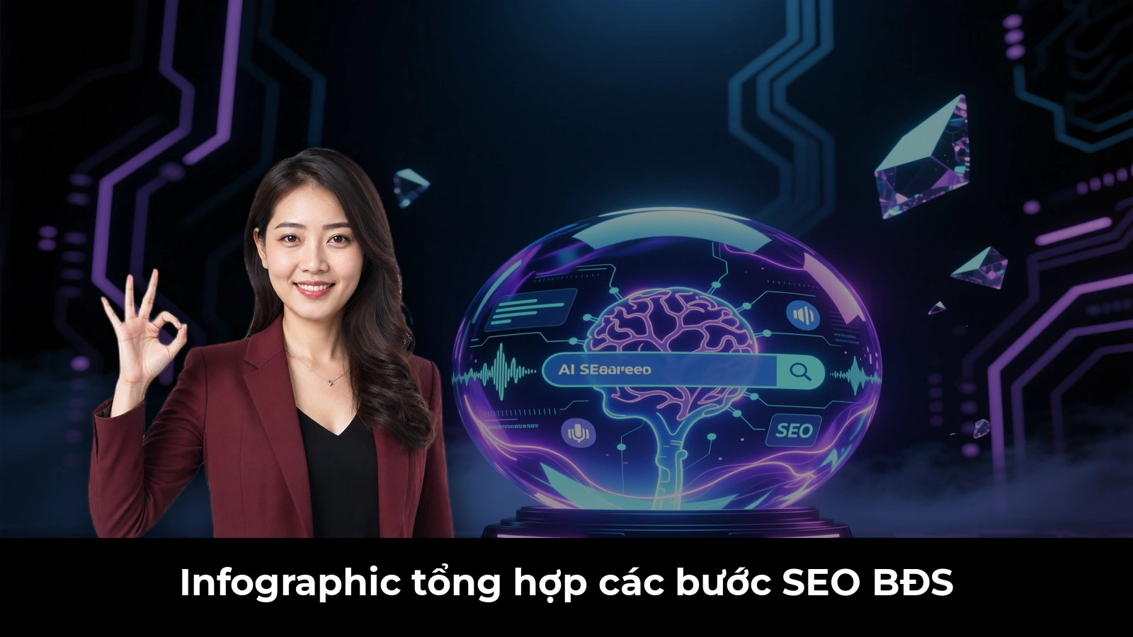 Infographic tổng hợp các bước SEO BĐS