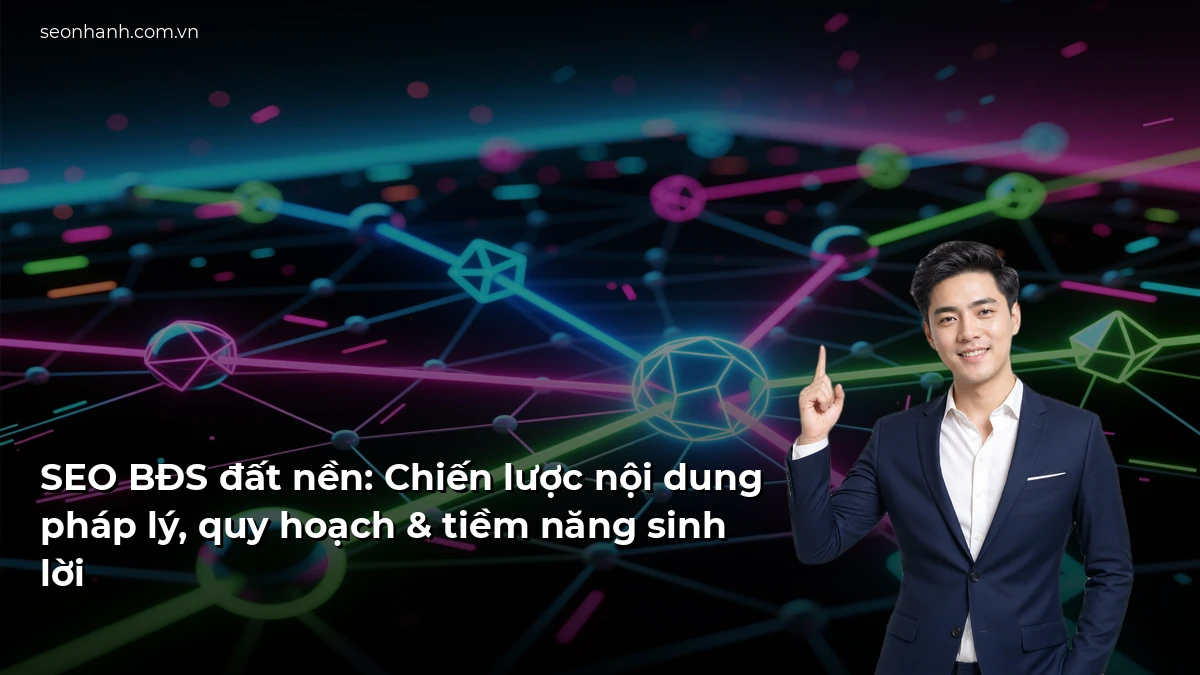 SEO BĐS đất nền: Chiến lược nội dung pháp lý, quy hoạch & tiềm năng sinh lời