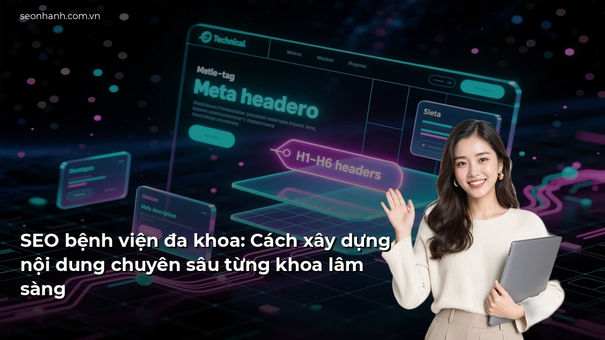 SEO bệnh viện đa khoa: Cách xây dựng nội dung chuyên sâu từng khoa lâm sàng