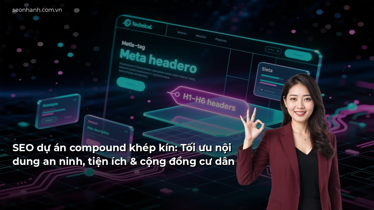 SEO dự án compound khép kín: Tối ưu nội dung an ninh, tiện ích & cộng đồng cư dân