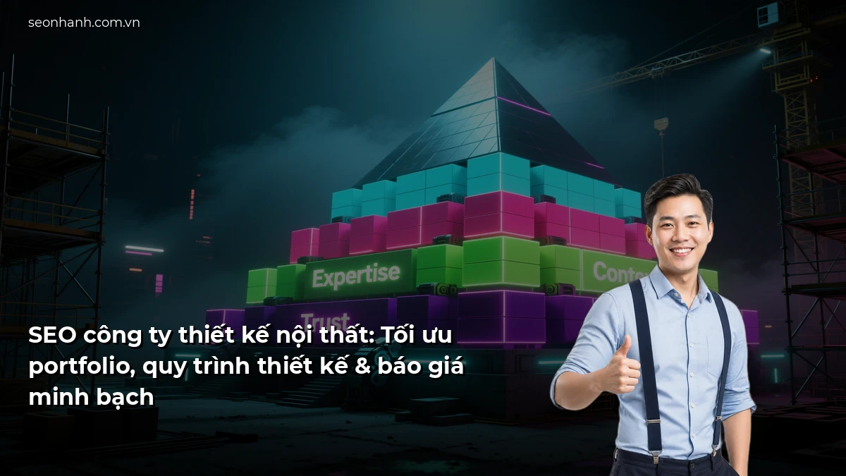 SEO công ty thiết kế nội thất: Tối ưu portfolio, quy trình thiết kế & báo giá minh bạch