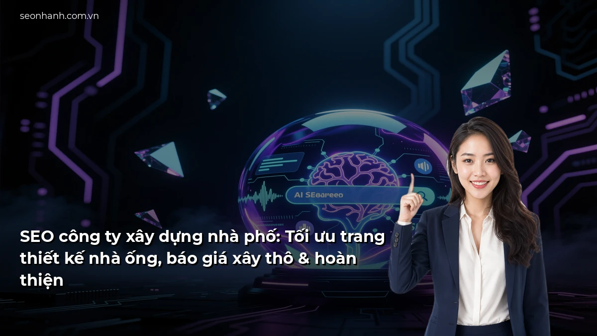 SEO công ty xây dựng nhà phố: Tối ưu trang thiết kế nhà ống, báo giá xây thô & hoàn thiện