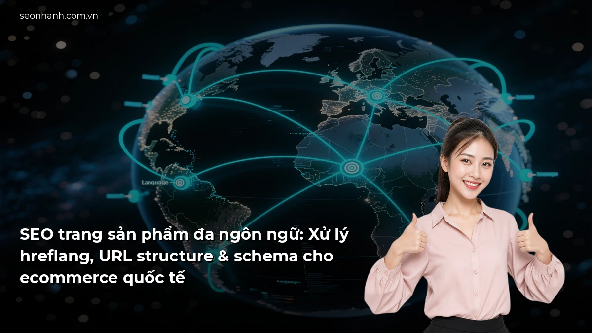 SEO trang sản phẩm đa ngôn ngữ: Xử lý hreflang, URL structure & schema cho ecommerce quốc tế