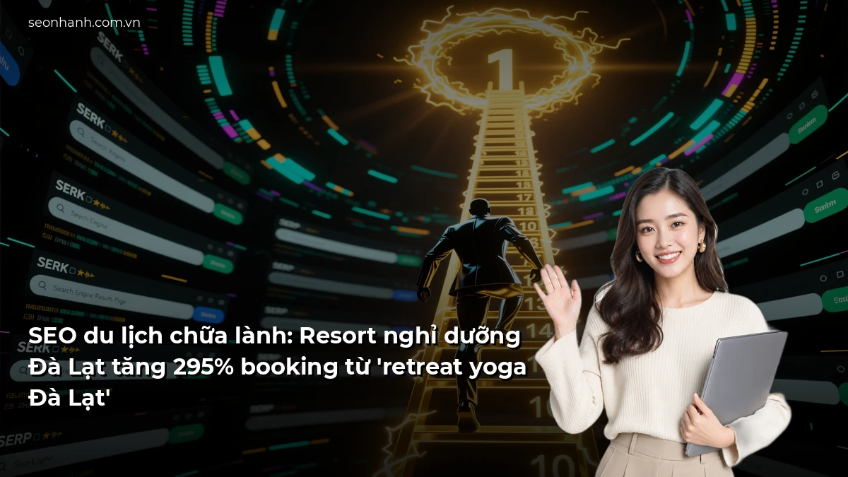 SEO du lịch chữa lành: Resort nghỉ dưỡng Đà Lạt tăng 295% booking từ 'retreat yoga Đà Lạt'