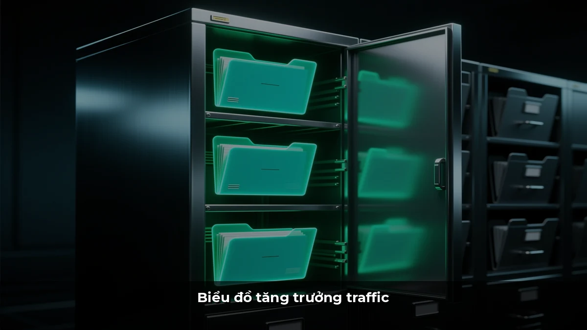 Biểu đồ tăng trưởng traffic