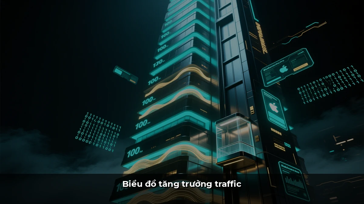 Biểu đồ tăng trưởng traffic