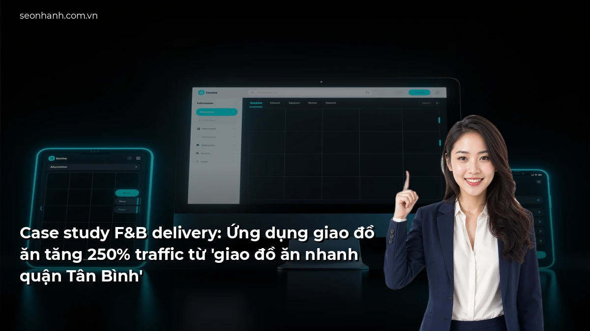 Case study F&B delivery: Ứng dụng giao đồ ăn tăng 250% traffic từ 'giao đồ ăn nhanh quận Tân Bình'