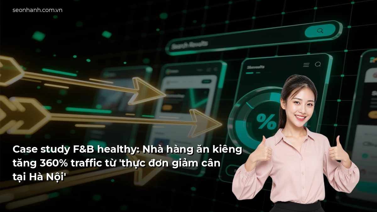Case study F&B healthy: Nhà hàng ăn kiêng tăng 360% traffic từ 'thực đơn giảm cân tại Hà Nội'