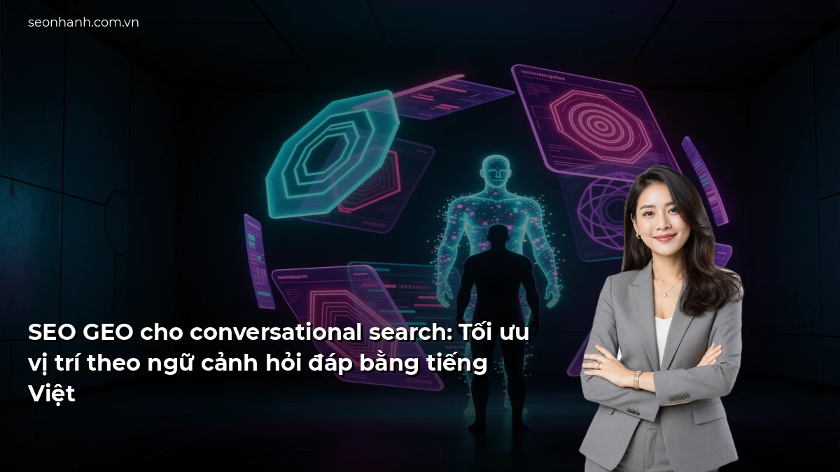 SEO GEO cho conversational search: Tối ưu vị trí theo ngữ cảnh hỏi đáp bằng tiếng Việt