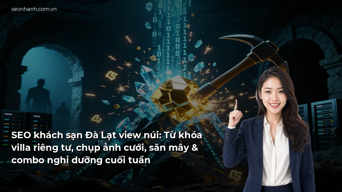 SEO khách sạn Đà Lạt view núi: Từ khóa villa riêng tư, chụp ảnh cưới, săn mây & combo nghỉ dưỡng cuối tuần
