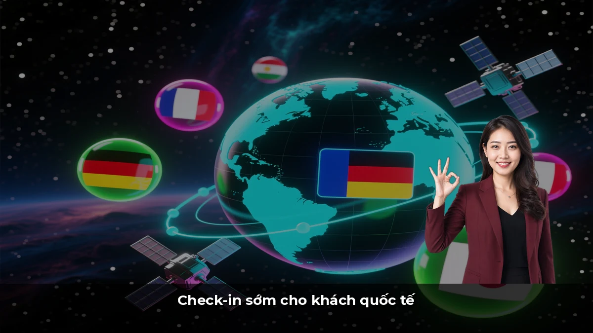 Check-in sớm cho khách quốc tế
