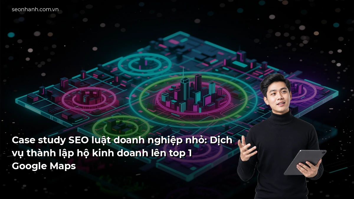 Case study SEO luật doanh nghiệp nhỏ: Dịch vụ thành lập hộ kinh doanh lên top 1 Google Maps